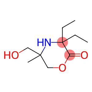 2-Morpholinone,3,3-diethyl-5-(hydroxymethyl)-5-methyl-(9CI)