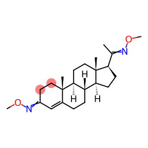 Pregn-4-ene-3,20-dione bis(O-methyl oxime)