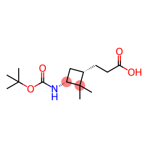 3-[(1S,3R)-3-{[(tert-butoxy)carbonyl]amino}-2,2-dimethylcyclobutyl]propanoic acid