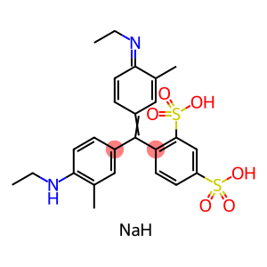 sodium 4-{(E)-[4-(ethylamino)-3-methylphenyl][(4E)-4-(ethyliminio)-3-methylcyclohexa-2,5-dien-1-ylidene]methyl}benzene-1,3-disulfonate