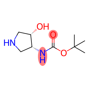Carbamic acid, [(3R,4S)-4-hydroxy-3-pyrrolidinyl]-, 1,1-dimethylethyl ester, rel-