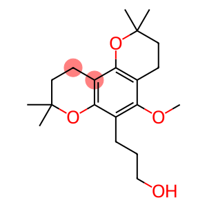 6-(3-Hydroxypropyl)-3,4,9,10-tetrahydro-5-methoxy-2,2,8,8-tetramethyl-2H,8H-benzo[1,2-b:3,4-b']dipyran