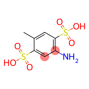 1,4-Benzenedisulfonic acid, 2-amino-5-methyl-