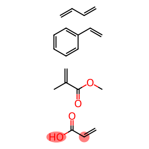 1,3-Butadiene, ethenylbenzene, methyl 2-methyl-2-propenoate, 2-propenoic acid polymer