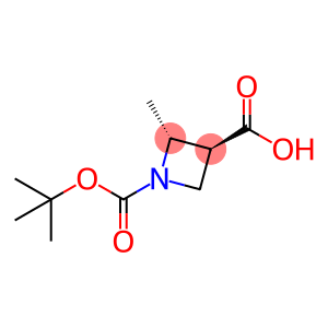 1,3-Azetidinedicarboxylic acid, 2-methyl-, 1-(1,1-dimethylethyl) ester, (2R,3S)-rel-