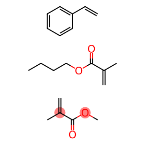 2-Propenoic acid, 2-methyl-, butyl ester, polymer with ethenylbenzene and methyl 2-methyl-2-propenoate