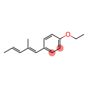Benzene, 1-ethoxy-4-[(1E,3E)-2-methyl-1,3-pentadien-1-yl]-