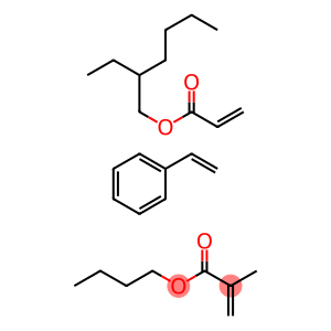 2-甲基-2-丙烯酸丁酯与乙烯基苯和2-丙烯酸-2-乙基己酯的聚合物