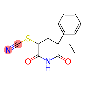 2,6-Dioxo-5-ethyl-5-phenyl-3-piperidyl thiocyanate