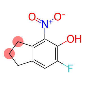 1H-Inden-5-ol, 6-fluoro-2,3-dihydro-4-nitro-