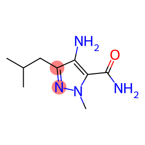 1H-Pyrazole-5-carboxamide, 4-amino-1-methyl-3-(2-methylpropyl)-