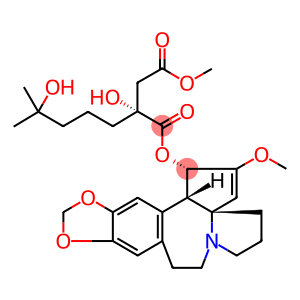 Cephalotaxine, 4-methyl-, 2-hydroxy-2-(4-hydroxy-4-methylpentyl)butanedioate (ester)