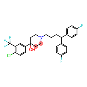 1-[4,4-Bis(4-fluorophenyl)butyl]-4-[4-chloro-3-(trifluoromethyl)phenyl]piperidin-4-ol
