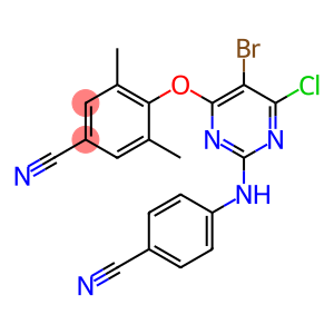 Benzonitrile, 4-[[5-bromo-6-chloro-2-[(4-cyanophenyl)amino]-4-pyrimidinyl]oxy]-3,5-dimethyl-