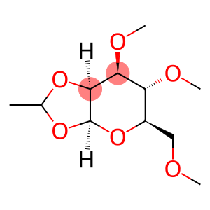 1-O,2-O-Ethylidene-3-O,4-O,6-O-trimethyl-β-D-mannopyranose