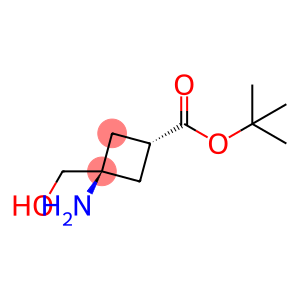 Cyclobutanecarboxylic acid, 3-amino-3-(hydroxymethyl)-, 1,1-dimethylethyl ester, cis-