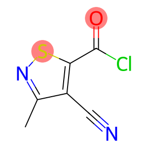 5-Isothiazolecarbonyl chloride, 4-cyano-3-methyl- (9CI)