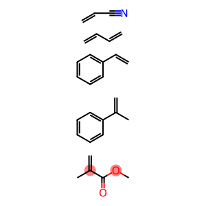 2-Propenoic acid, 2-methyl-, methyl ester, polymer with 1,3-butadiene, ethenylbenzene, (1-methylethenyl)benzene and 2-propenenitrile