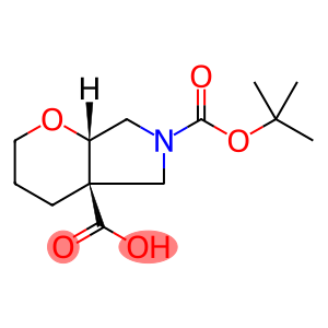 Pyrano[2,3-c]pyrrole-4a,6(2H,5H)-dicarboxylic acid, tetrahydro-, 6-(1,1-dimethylethyl) ester, (4aR,7aS)-rel-
