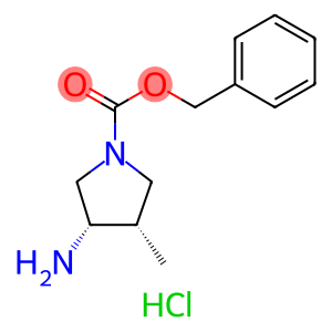 (3S,4S)-Benzyl 3-amino-4-methylpyrrolidine-1-carboxylate hydrochloride