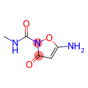 2(3H)-Isoxazolecarboxamide,  5-amino-N-methyl-3-oxo-