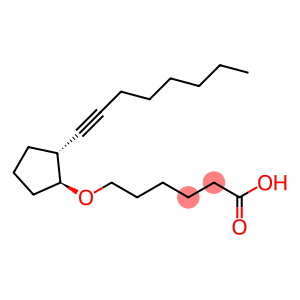 Hexanoic acid, 6-[[2-(1-octynyl)cyclopentyl]oxy]-, (1S-trans)- (9CI)