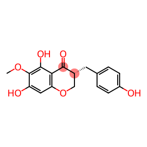 (-)-2,3-Dihydro-5,7-dihydroxy-3-[(4-hydroxyphenyl)methyl]-6-methoxy-4H-1-benzopyran-4-one