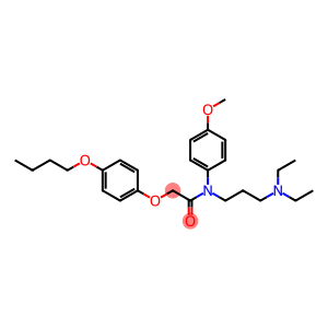 2-(p-Butoxyphenoxy)-N-[3-(diethylamino)propyl]-p-methoxyacetanilide