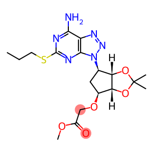 Aceticacid,2-[[(3aR,4S,6R,6aS)-6-[7-aMino-5-(propylthio)-3H-1,2,3-triazolo[4,5-d]pyriMidin-3-yl]tetrahydro-2,2-diMethyl-4H-cyclopenta-1,3-dioxol-4-yl]oxy]-,Methylester