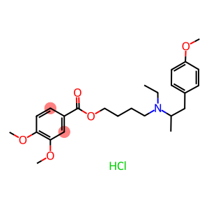 4-{ethyl[2-(4-methoxyphenyl)-1-methylethyl]amino}butyl 3,4-dimethoxybenzoate hydrochloride
