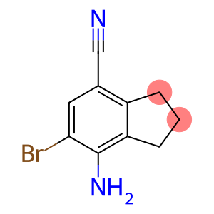1H-Indene-4-carbonitrile, 7-amino-6-bromo-2,3-dihydro-