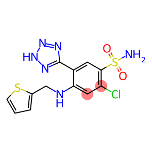 benzenesulfonamide, 2-chloro-5-(1H-tetrazol-5-yl)-4-[(2-thienylmethyl)amino]-