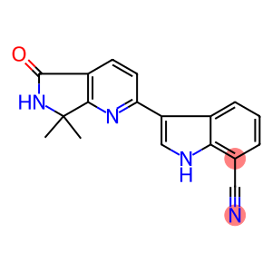 3-(7,7-dimethyl-5-oxo-6,7-dihydro-5H-pyrrolo[3,4-b]pyridin-2-yl)-1H-indole-7-carbonitrile