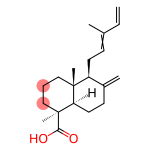 1-Naphthalenecarboxylic acid, decahydro-1,4a-dimethyl-6-methylene-5-(3-methyl-2,4-pentadienyl)-, (1S,4aR,5S,8aR)-