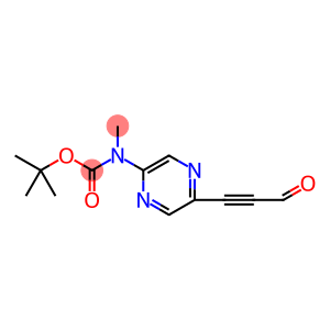 叔丁基甲基(5-(3-氧代丙酸-1-炔-1-基)吡嗪-2-基)氨基甲酸酯