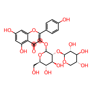 4H-1-Benzopyran-4-one, 5,7-dihydroxy-2-(4-hydroxyphenyl)-3-[(2-O-β-D-xylopyranosyl-β-D-glucopyranosyl)oxy]-