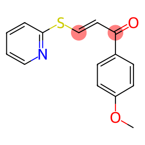 1-(4-methoxyphenyl)-3-(2-pyridinylsulfanyl)-2-propen-1-one