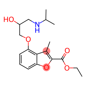 ethyl 4-[2-hydroxy-3-(isopropylamino)propoxy]-3-methyl-1-benzofuran-2-carboxylate