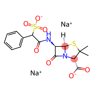 4-Thia-1-azabicyclo[3.2.0]heptane-2-carboxylic acid, 3,3-dimethyl-7-oxo-6-[(phenylsulfoacetyl)amino]-, disodium salt, (2S,5R,6R)- (9CI)