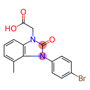 2-(3-(4-溴苯基)-4-甲基-2-氧代-2,3-二氢-1H-苯并[D]咪唑-1-基)乙酸