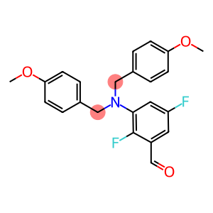 3-(Bis(4-methoxybenzyl)amino)-2,5-difluorobenzaldehyde