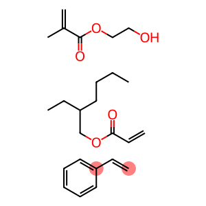 2-Hydroxyethyl 2-methyl-2-propenoate polymer with ethenylbenzene and 2-ethylhexyl 2-propenoate