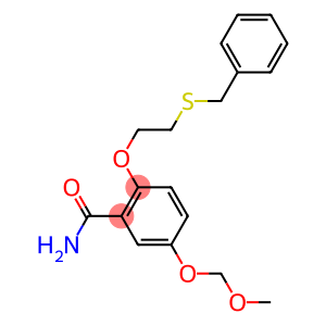 2-(2-benzylsulfanylethoxy)-5-(methoxymethoxy)benzamide