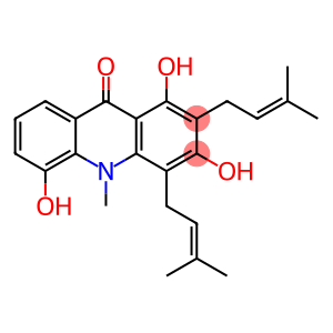1,3,5-Trihydroxy-2,4-bis(3-methyl-2-butenyl)acridin-9(10H)-one