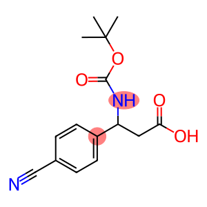 Benzenepropanoic acid, 4-cyano-β-[[(1,1-dimethylethoxy)carbonyl]amino]-