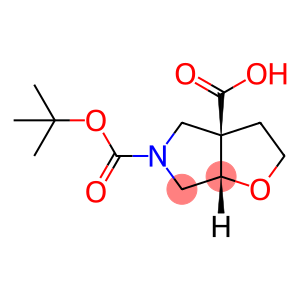 2H-Furo[2,3-c]pyrrole-3a,5(3H,4H)-dicarboxylic acid, dihydro-, 5-(1,1-dimethylethyl) ester, (3aR,6aS)-rel-