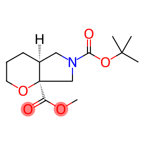 Pyrano[2,3-c]pyrrole-6,7a(2H,5H)-dicarboxylic acid, tetrahydro-, 6-(1,1-dimethylethyl) 7a-methyl ester, (4aR,7aR)-rel-