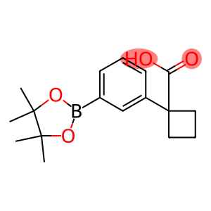 1-(3-(4,4,5,5-四甲基-1,3,2-二氧硼杂环戊烷-2-基)苯基)环丁烷-1-羧酸
