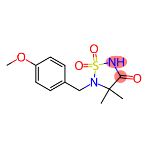 5-(4-Methoxy-benzyl)-4,4-dimethyl-1,1-dioxo-1l6-[1,2,5]thiadlazolidin-3-one