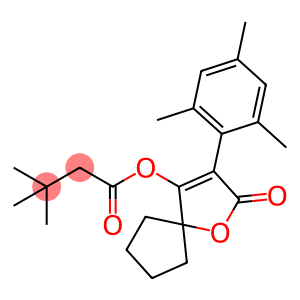 2-oxo-3-(2,4,6-trimethylphenyl)-1-oxaspiro[4.4]non-3-en-4-yl 3,3-dimethylbutanoate